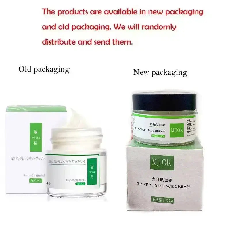 50g Six peptides Cream Firms Tightens Moisturizing Anti-Early Aging for Sensitive Skin Face And Neck