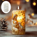 Jesus Easter Egg Rabbit Candle Silicone Mold