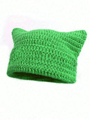 Y2K Striped Knit Winter Hat