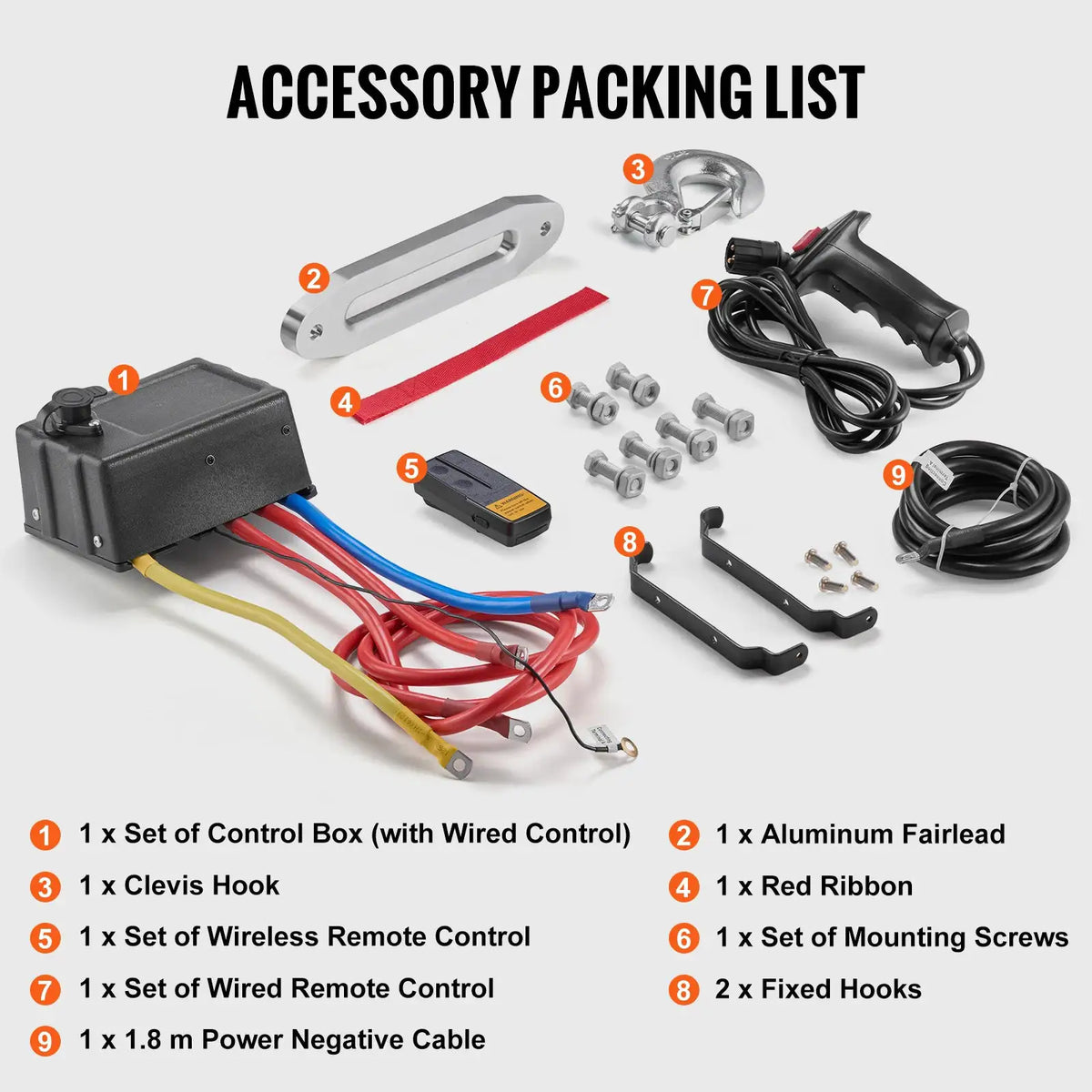 Heavy Duty Electric Winch Set — product image 6