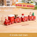 Charming Wooden And Plastic Christmas Train Ornament