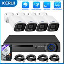 KERUI POE NVR Kit HD Waterproof Surveillance Camera System with