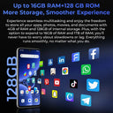 OUKITEL C59 Smartphone 6.88" HD+ 90Hz Display 10000mAh Battery 16GB+128GB Android 15 Mobile Phone 13MP Camera Reverse Charging 4