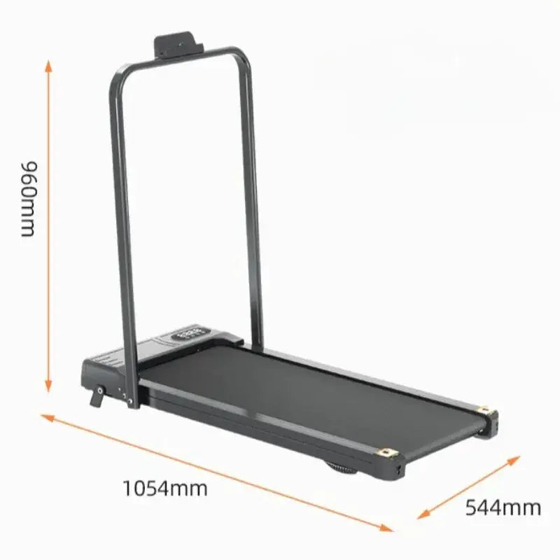 Quiet Foldable Treadmill for Home Use Folds Away for Storage No Assembly Required for Both Walking and Running