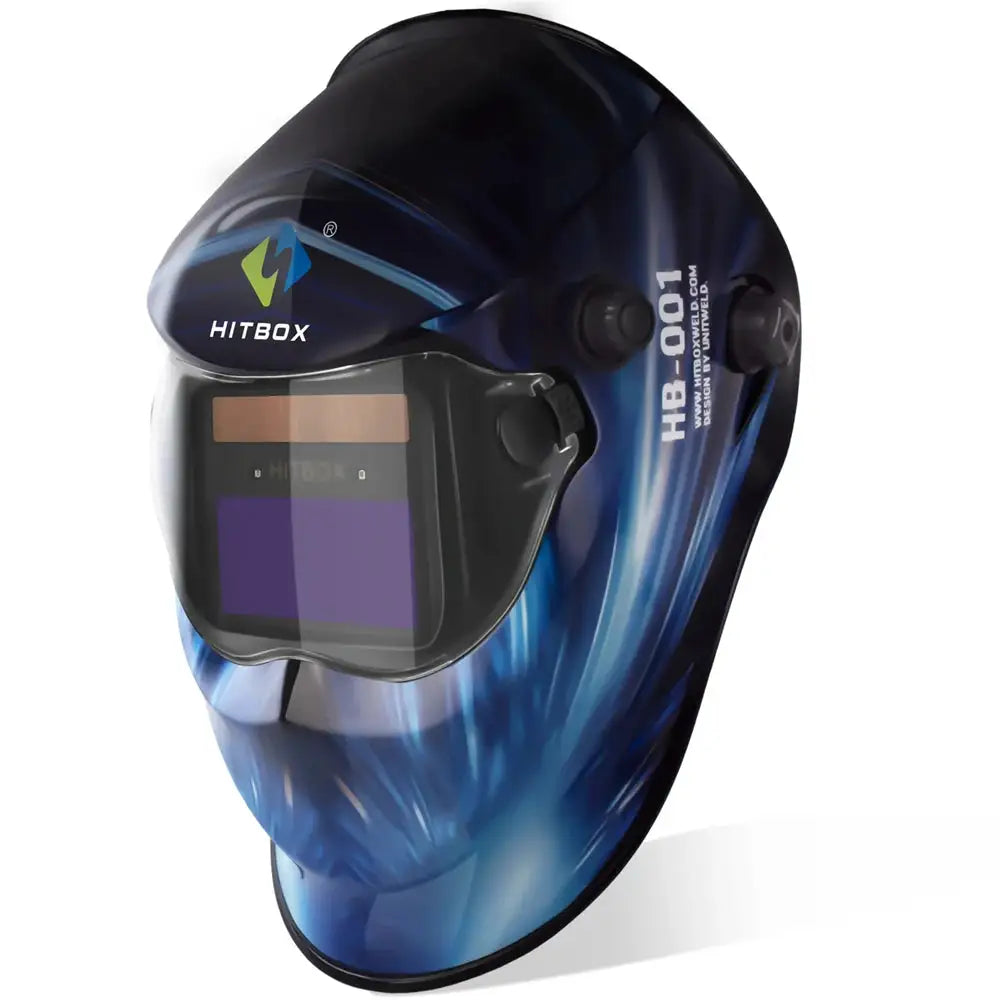 HITBOX Auto-Darkening Welding Helmet — product view 1