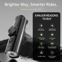 iGPSPORT VS1200 Bike Light Smart Bicycle Headlight for MTB/Road Bikes High Brightness Cycling Light Bicycle Accessories