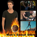 Men's Heat-Trapping Sweat Vest and Compression Shirt Set