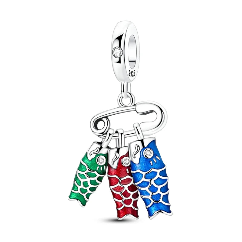 Sterling Silver Charm Beads Luminous