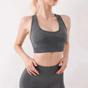 Elevate Your Workout: Women's High Waist Tank Shorts Set