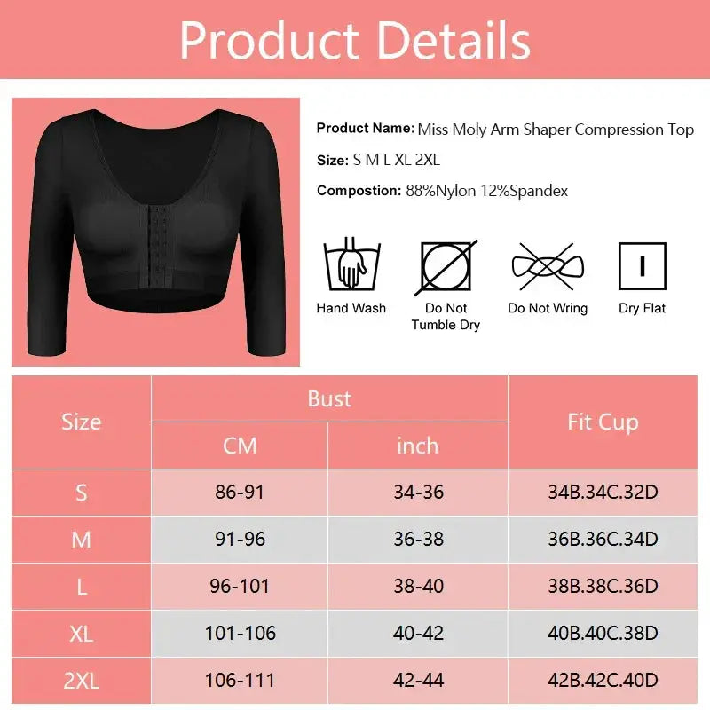 Post Surgery Recovery Womens Body Shaper With Arm Support
