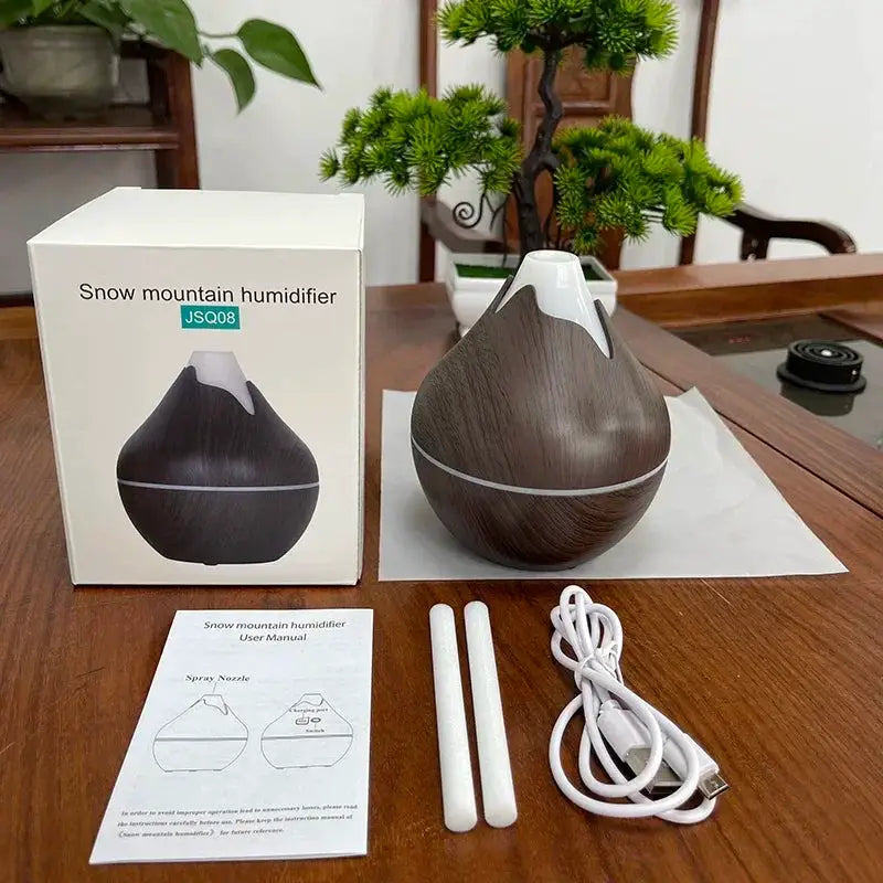 Ultrasonic Aroma Wood Grain Diffuser — product view 8