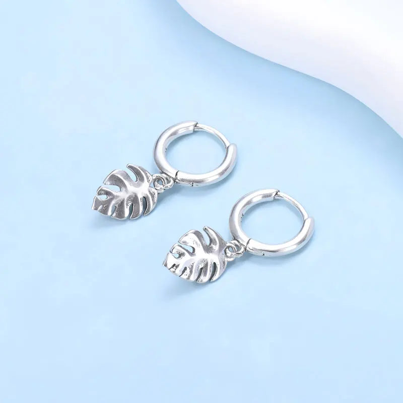 Sterling Silver Hoop Earrings Crystal