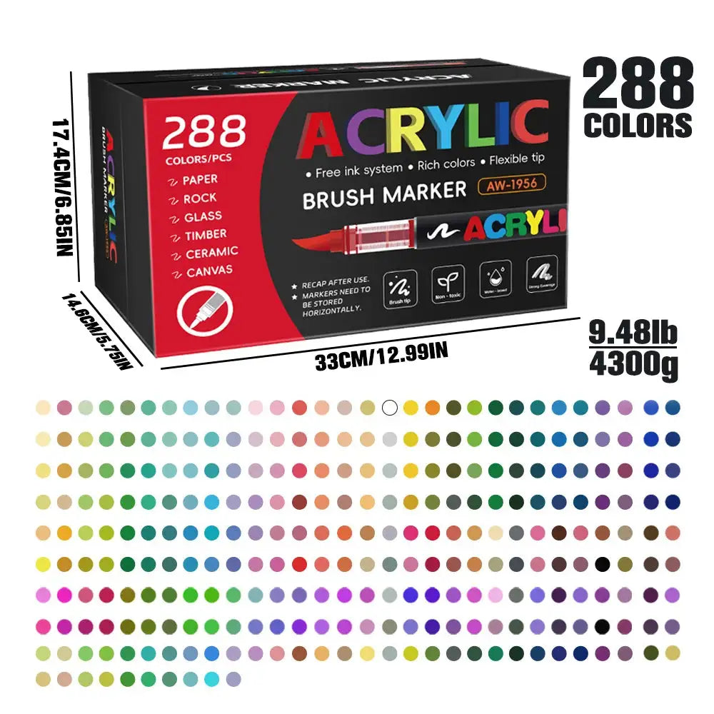 Acrylic Brush Marker Set — product view 8