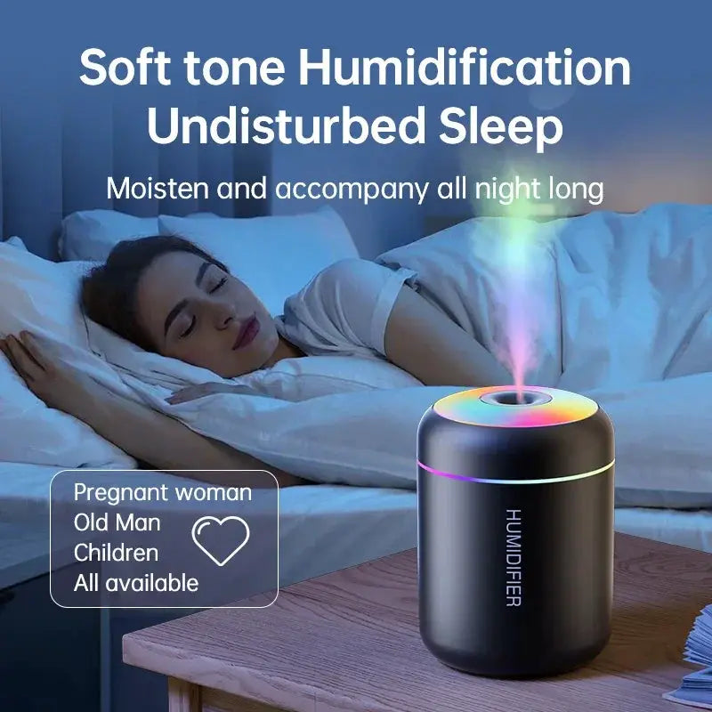 180ML Portable USB Aroma Humidifier With LED Lights