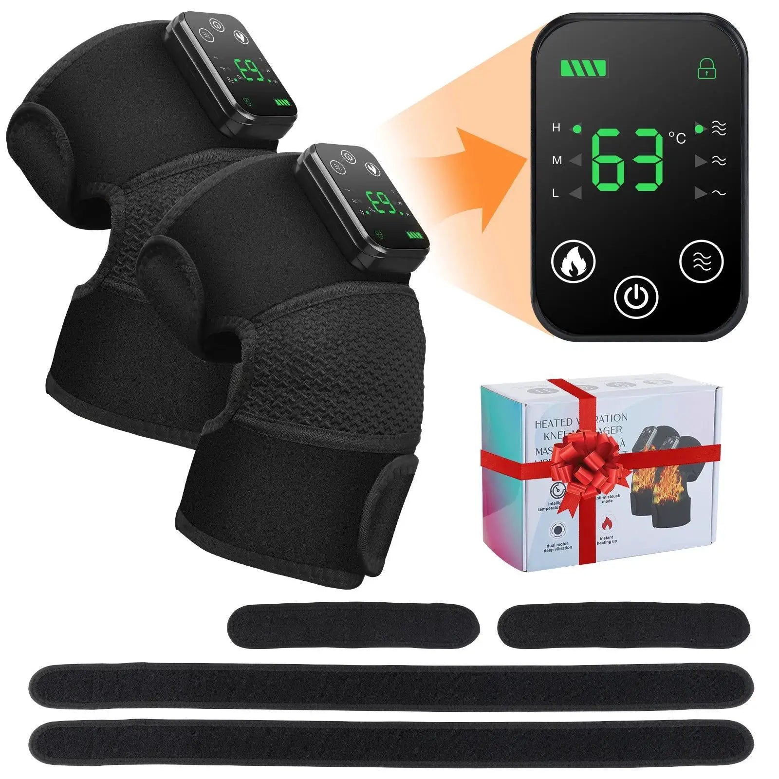 Rechargeable Heating Shoulder Massager With Vibration Belt