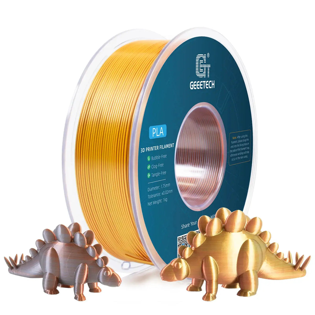 Tricolor Silk PLA Filament for Colorful Prints — product view 13