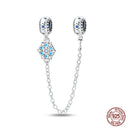 Sterling Silver Winter Snowflake Four Leaf