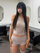 NIBBER Ruched Outfit Set