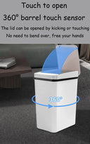 Bathroom Touchless Trash Can 12L Motion Sensor Bin
