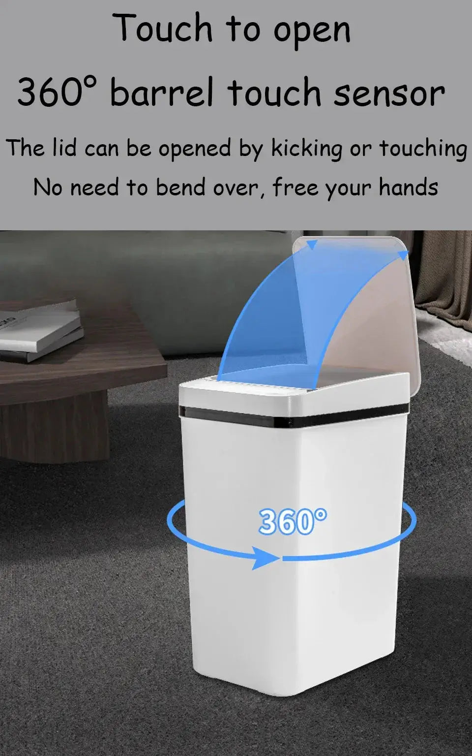 Motion Sensor Bathroom Trash Can — product view 18
