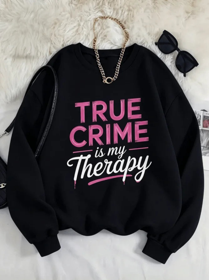 True Crime Therapy Graphic Sweatshirt