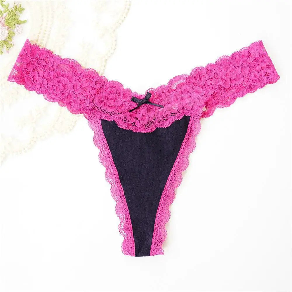 Allure Lace Thong Set Seductive G Strings For Women Stylish