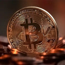Gold Plated Bitcoin Collectible Coin