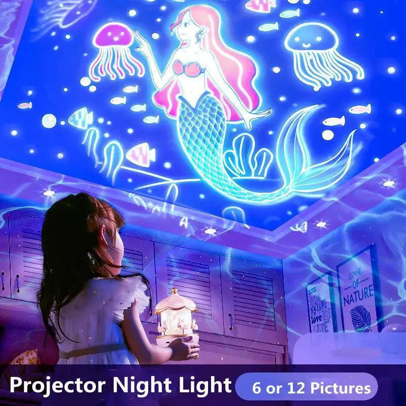 Celestial Magic Projector Lamp Starry Night Light Decor