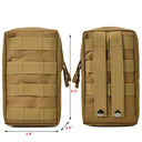 Outdoor Tactical Molle Waist Bag 600D Oxford Khaki Fanny Pack