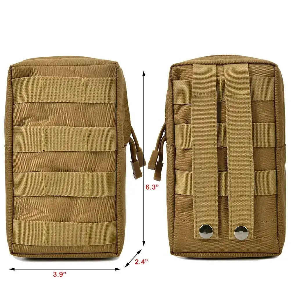 Outdoor Tactical Molle Waist Bag 600D Oxford Khaki