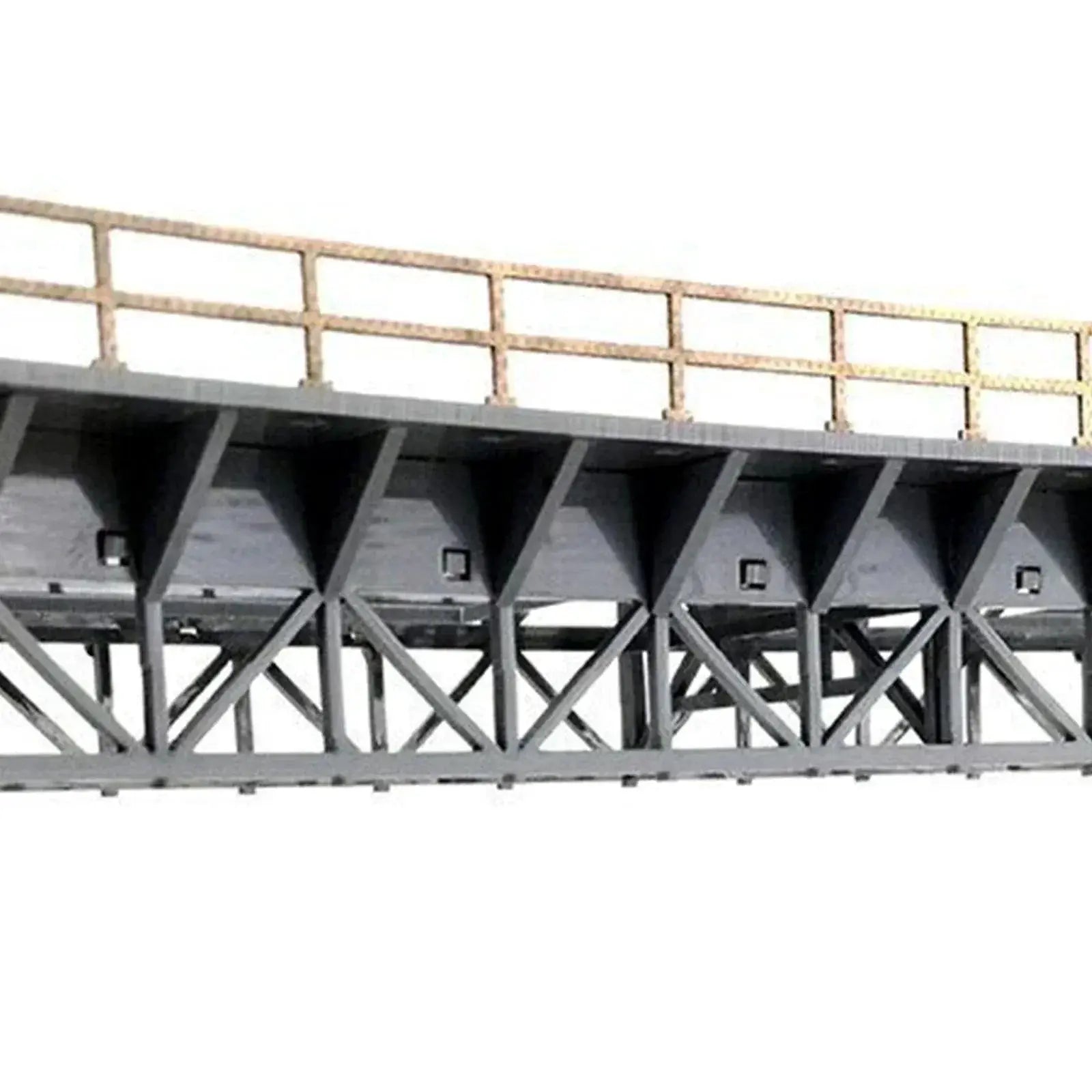 HO Scale Curved Bridge For Train Railway Scene 1 87