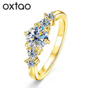 Gold Moissanite Engagement Ring