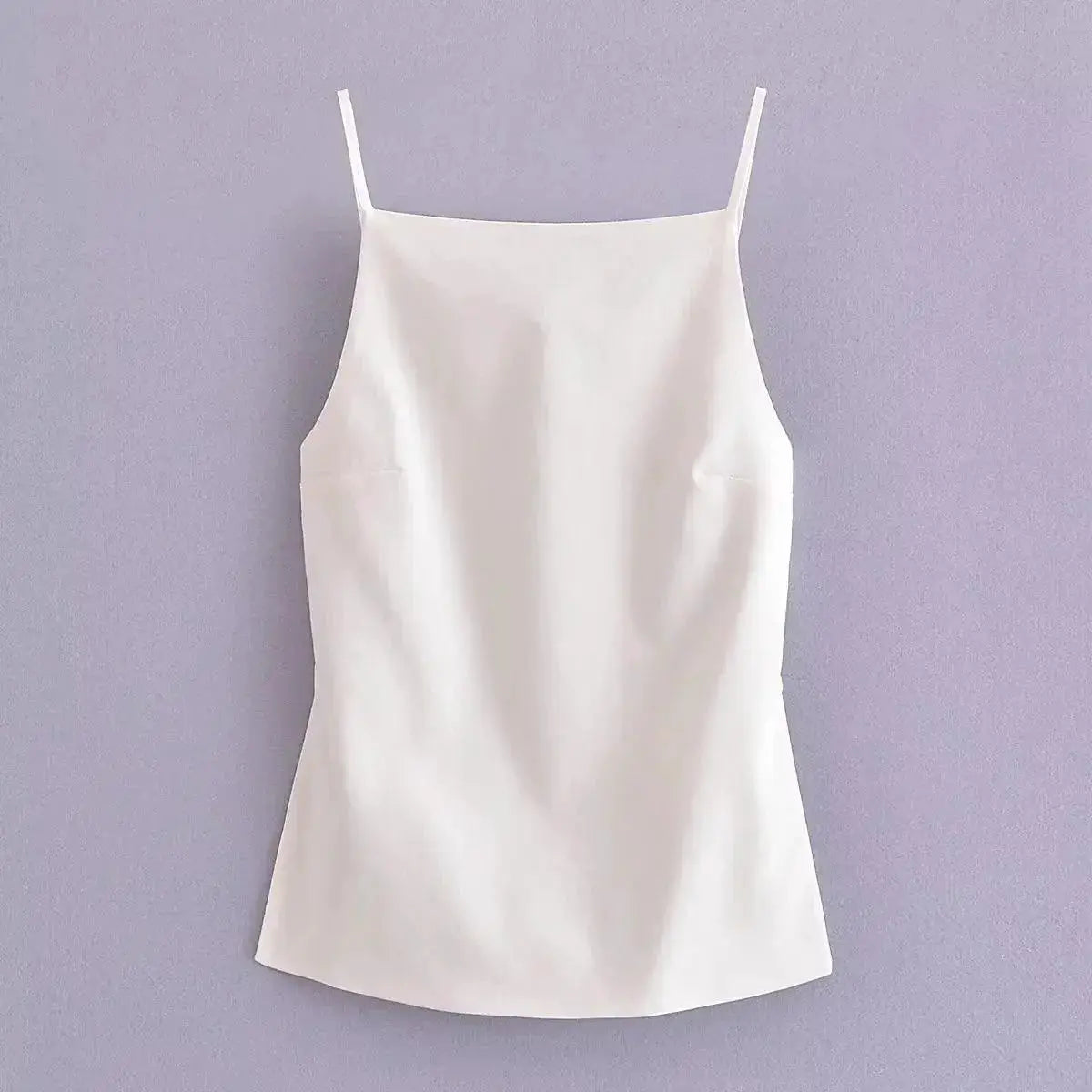 Chic Vintage Lace Up Camisole Elegant Summer Tank For Women