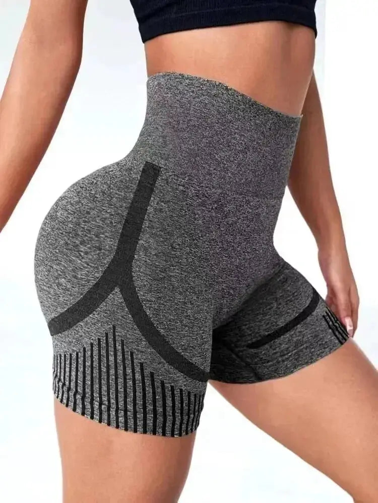 High Waisted Yoga Shorts For Women Fitness Gym Running - OurLum.com