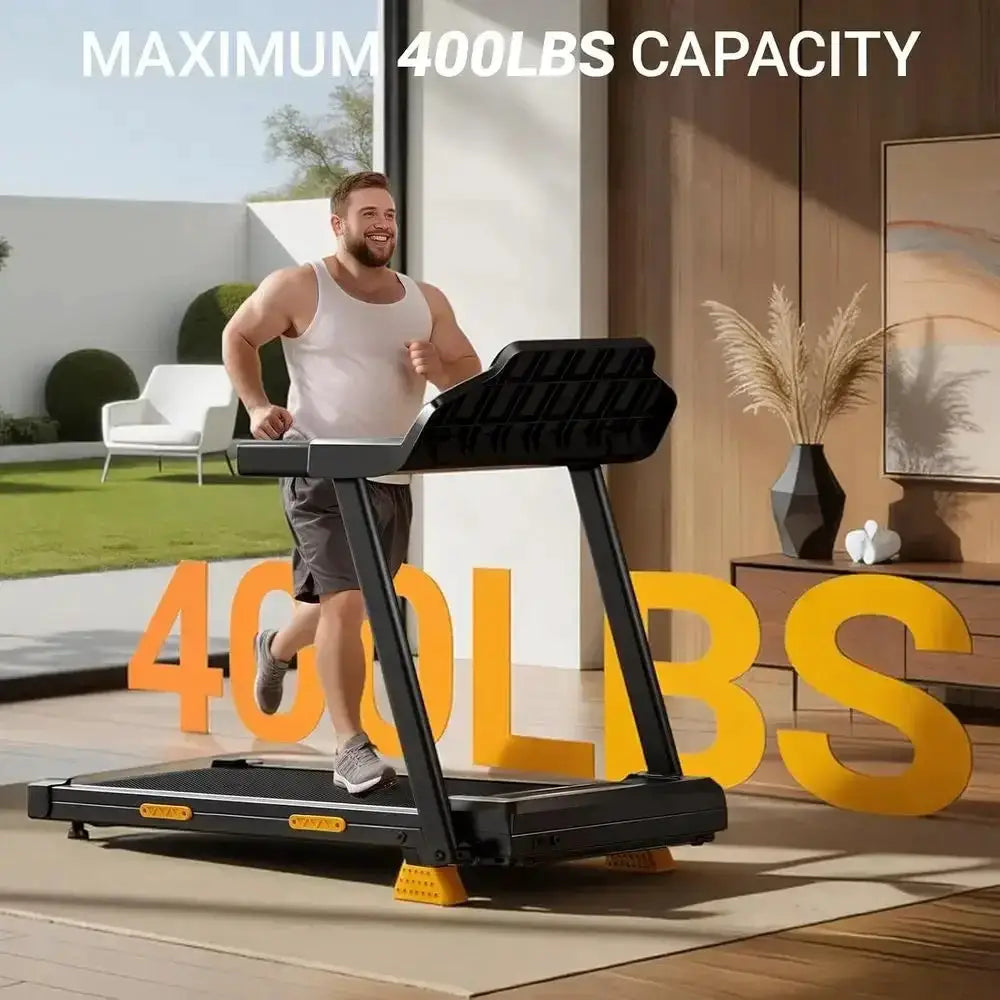 16% Incline 4-in-1 Foldable Treadmill with Triple-Sole, 3.0HP, Suitable for Home and Office, 400 lbs Capacity