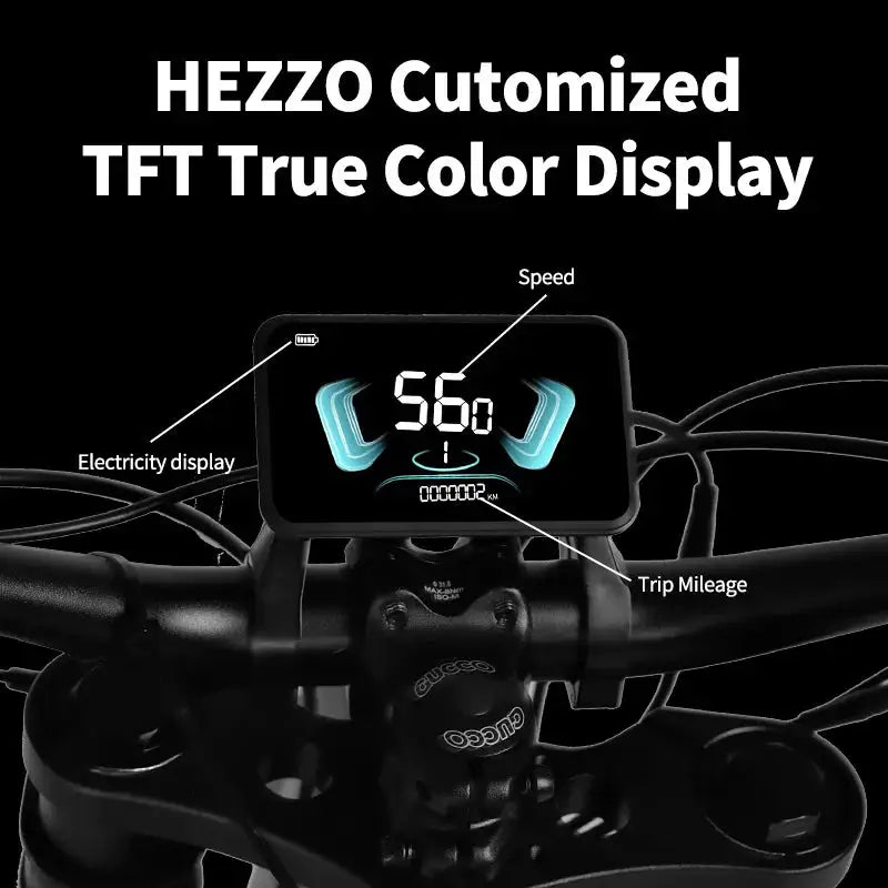HEZZO Powerful Fat Tire Ebike — product view 5
