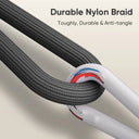 Braided Cable - Zinc Keychain