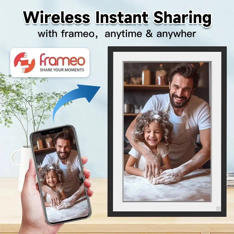 Frameo 10.1 WiFi Digital Photo Frame - Easy Cloud Photo Sharing Across Distances