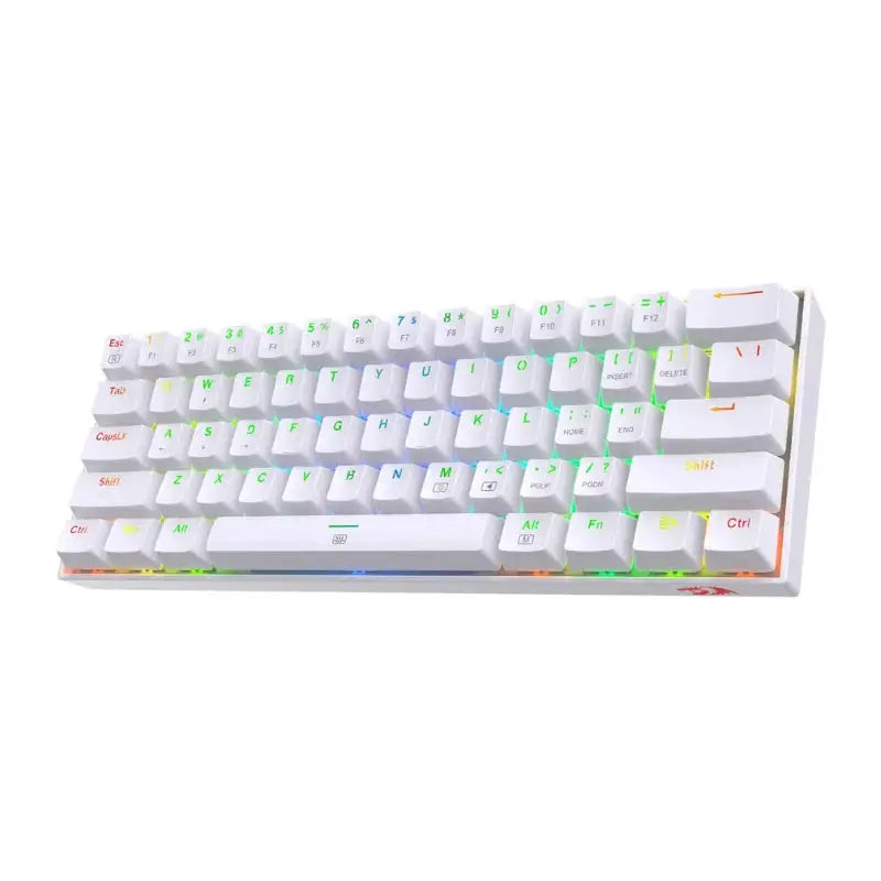 Redragon K630 Dragonborn Hot Swappable 60% Wired Vibrant RGB LED USB Gaming 61 Keys Compact Mechanical Keyboard Pro Software Cus