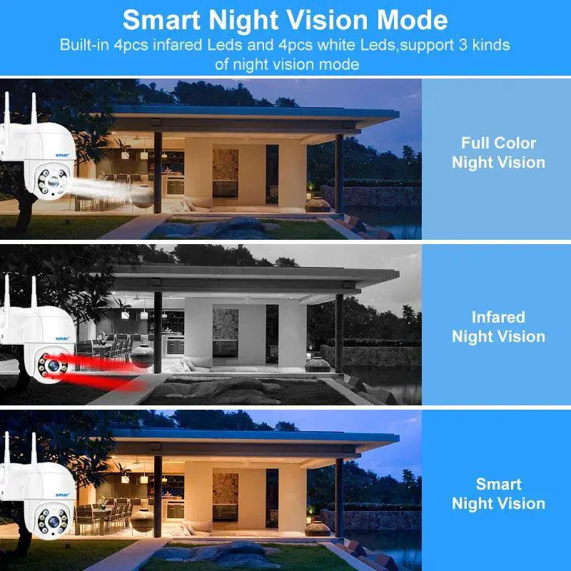 Smart 4K WiFi Outdoor Security Camera With AI Detection