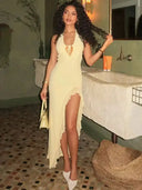 Flattering Backless Midi Dress for Women