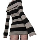Flattering Striped Mini Dress for Women