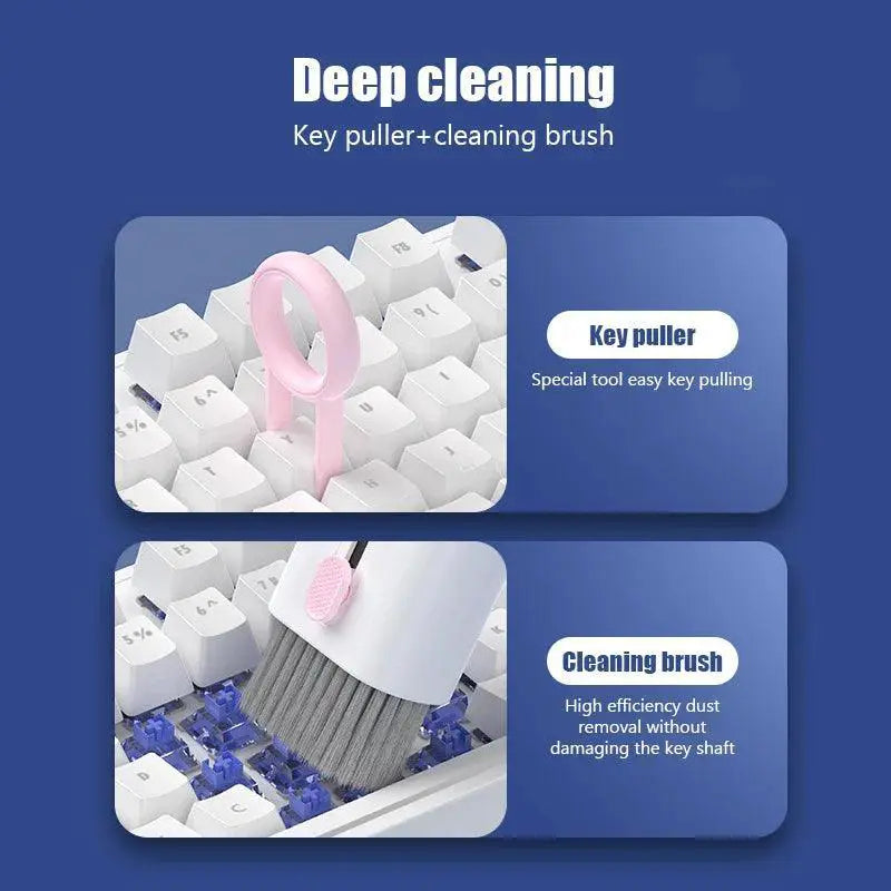 Tech Cleaning Kit For Keyboards And Earphones 7 In 1