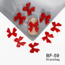 Ribbon Bow Nail Art Kit Elegant Black White Design Set