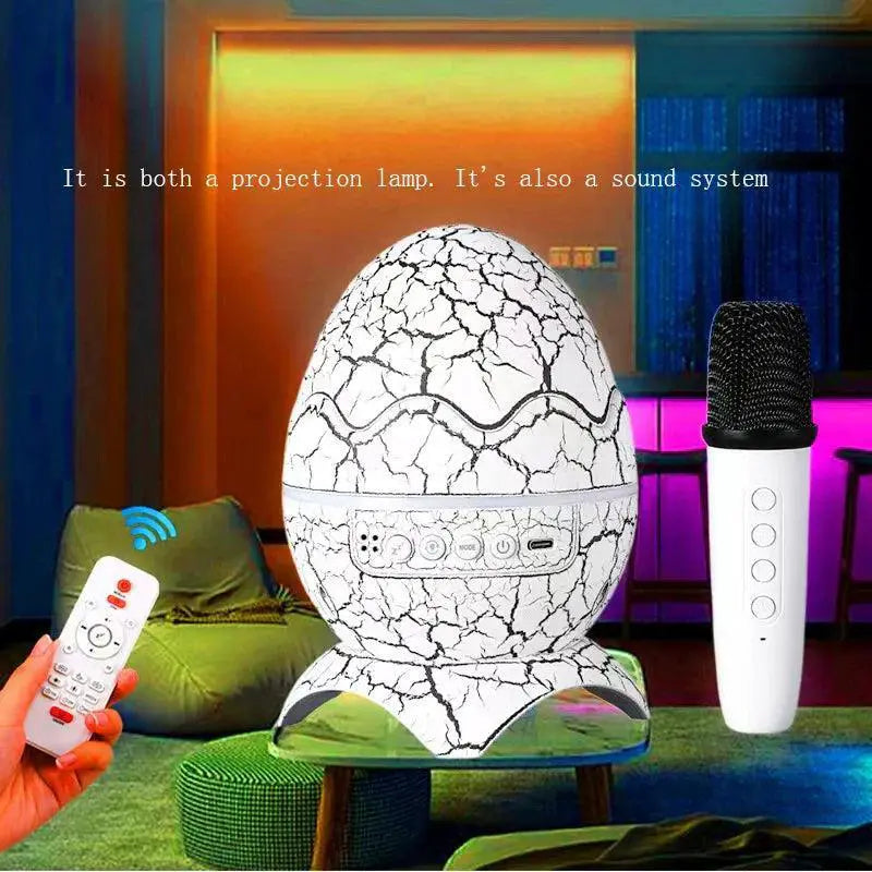 Dinosaur Egg Shell Galaxy Projector Tranquil Nightlight Decor