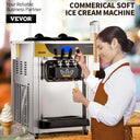 SucceBuy L/H Soft Ice Cream Machines Commercial Tricolor Desktop