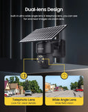 SHIWOJIA 8W 6MP Solar Camera 4G SIM 12X ZOOM CCTV Video