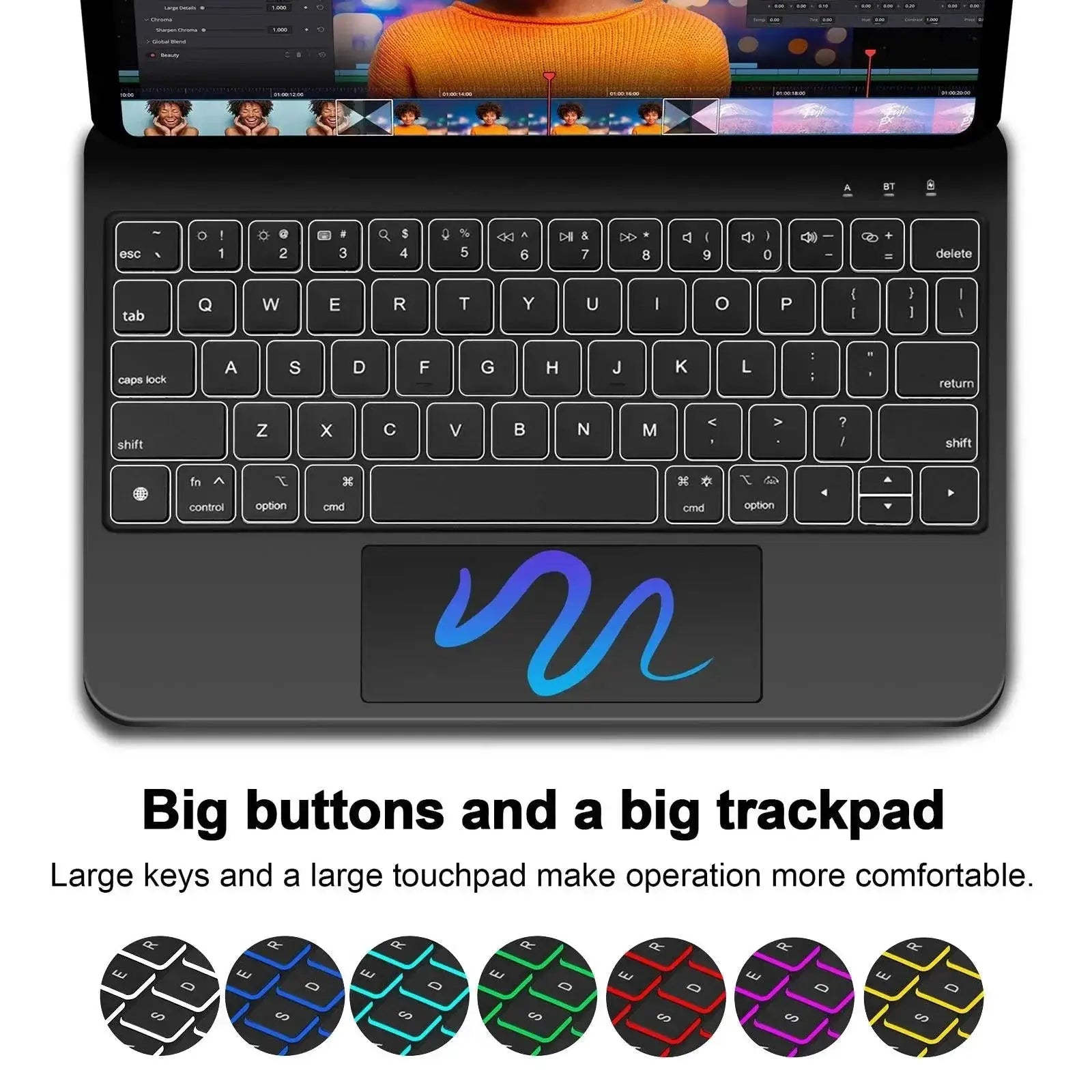 Backlight Magic Keyboard For iPad Pro 11 12.9 Air 4 5