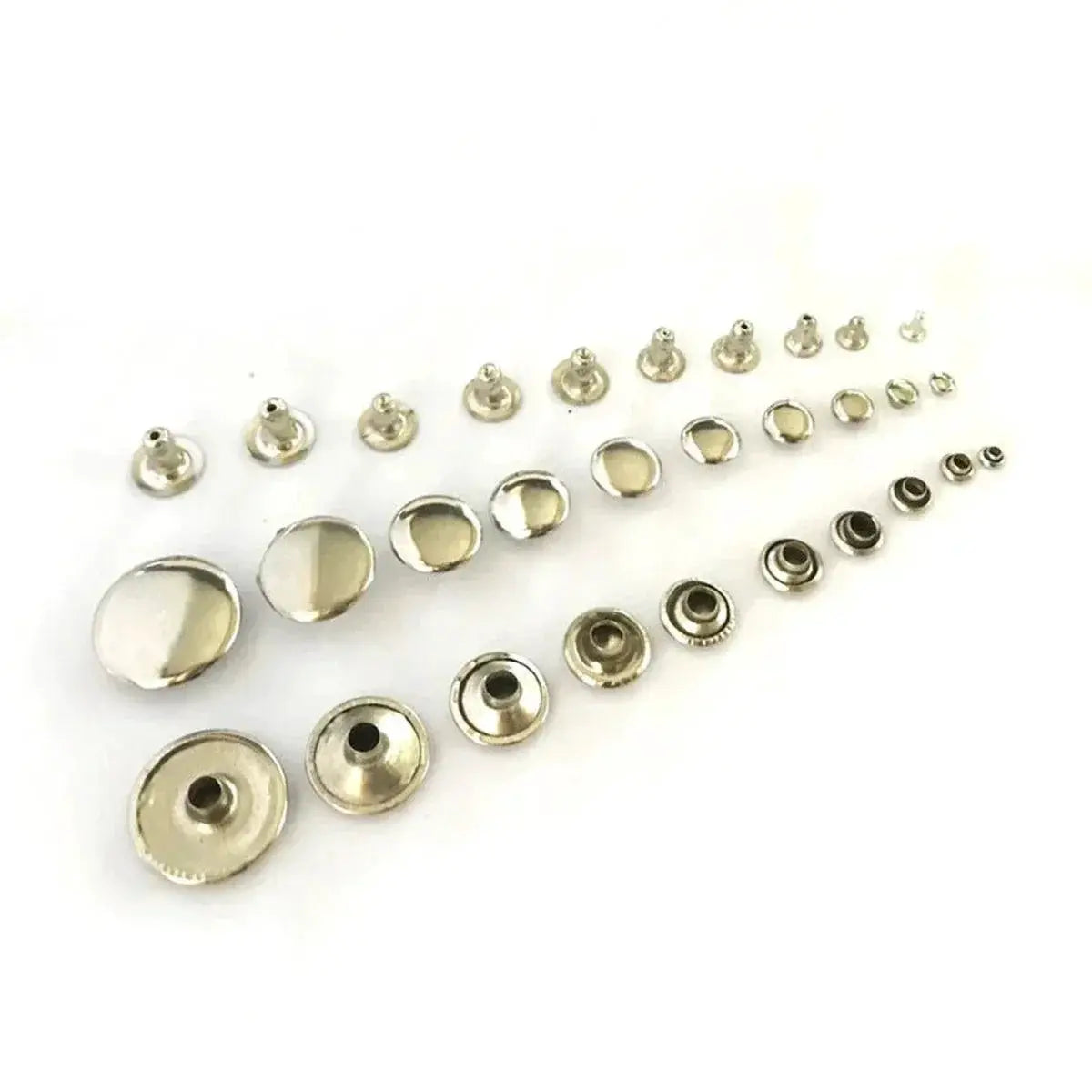 Metal Rivets Round Rivet Set For Leather Craft Bags 100pc