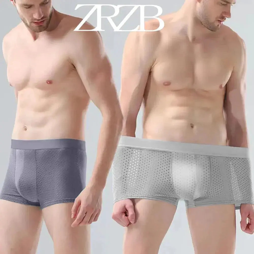 Breathable Bamboo Boxer Shorts For Men Large Size Comfort